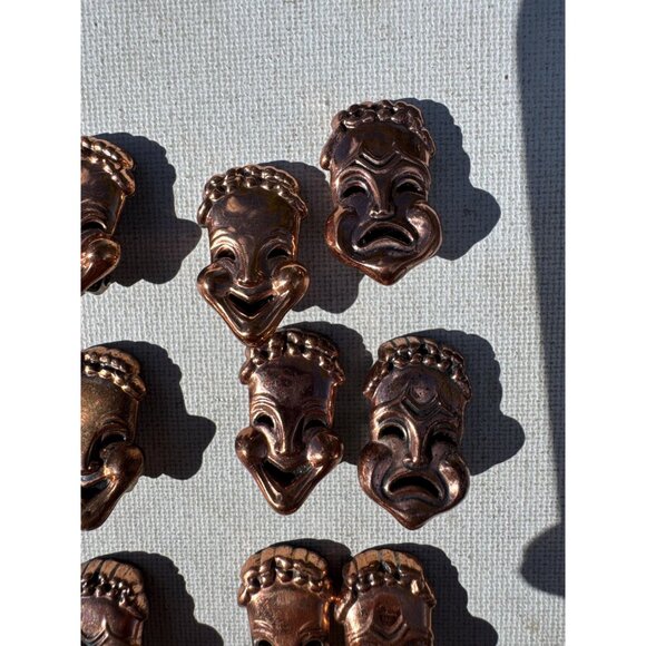 Renoir Copper Earrings - Lot of 8 Pairs - Curtain Call Renoir Signed Clip on - Picture 7 of 7